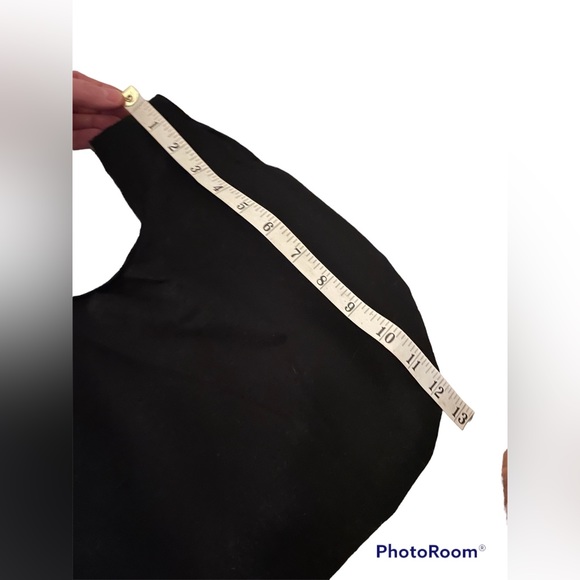 Japanese knot bag. Reversible. Black & White checkered one side all black other. - Picture 9 of 10